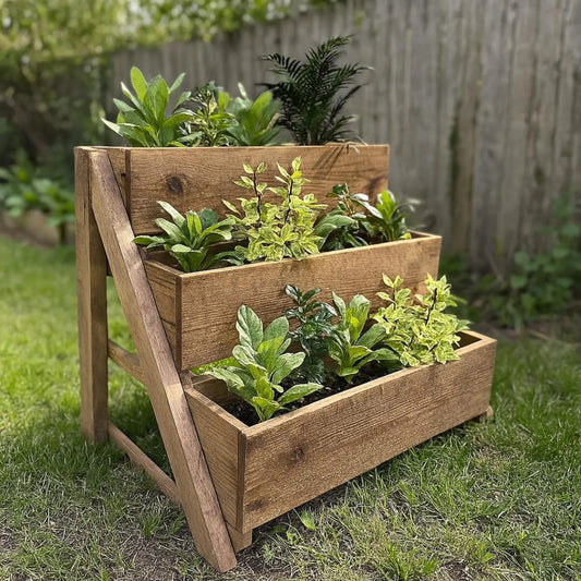 3-Tier Raised Planter Box Woodworking Plan – DIY Garden Project (Digital PDF)