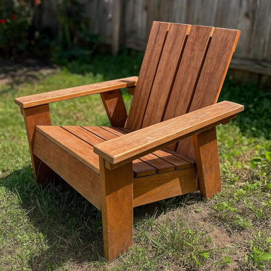 DIY 4-Leg Adirondack Chair Plan | Outdoor Furniture Woodworking | Beginner-Friendly PDF